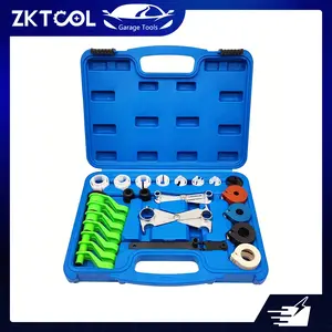 ZKTOOL 25PC Quick Disconnect Tool Set - Automotive Vehicle Tool for A/C, Fuel, Transmission Systems, Mechanics’ Line Disconnect Kit Compatible with Most Ford, Chevy, GM Models, for Auto Repair Pros