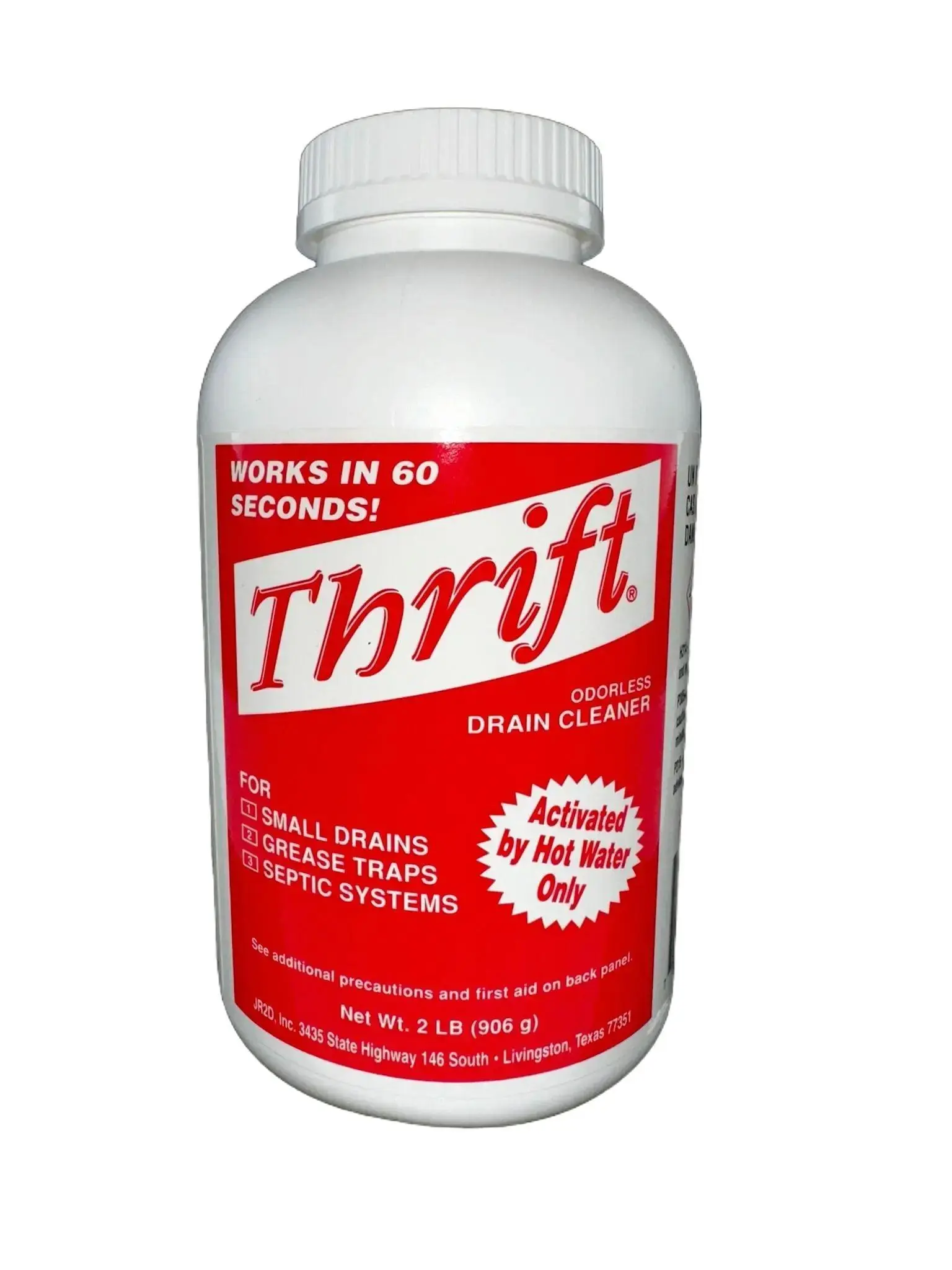 Thrift T-200 Alkaline Based 2-Pound Granular Drain Cleaner Household Kitchen Soap Cleaning