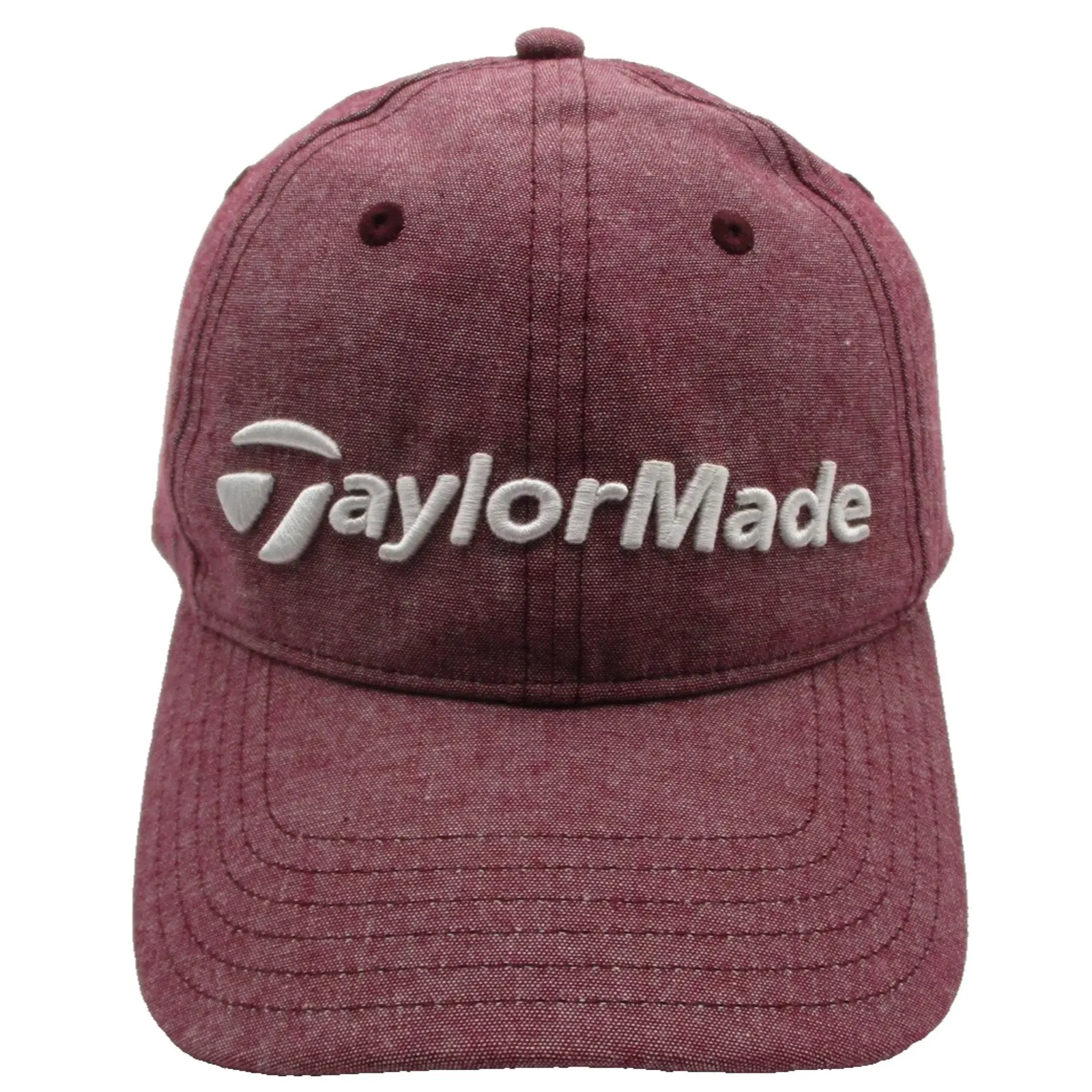 Taylormade Hat Cap Strap Back Mens One Size Red Lightweight Golf Embroidered