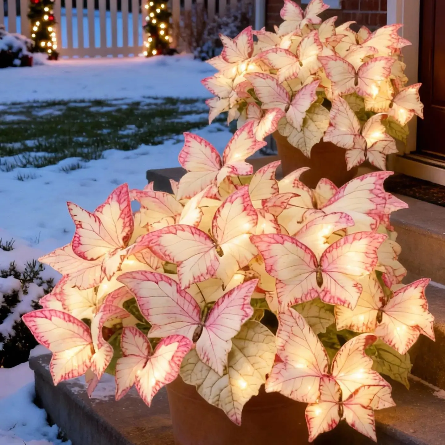800pcs Butterfly Leaf Hosta Seeds - Unique Variegated Wing-Resembling Foliage, Beginner-Friendly Shade-Loving Perennial, Adds Soft Texture, Great for Garden Borders & Landscaping