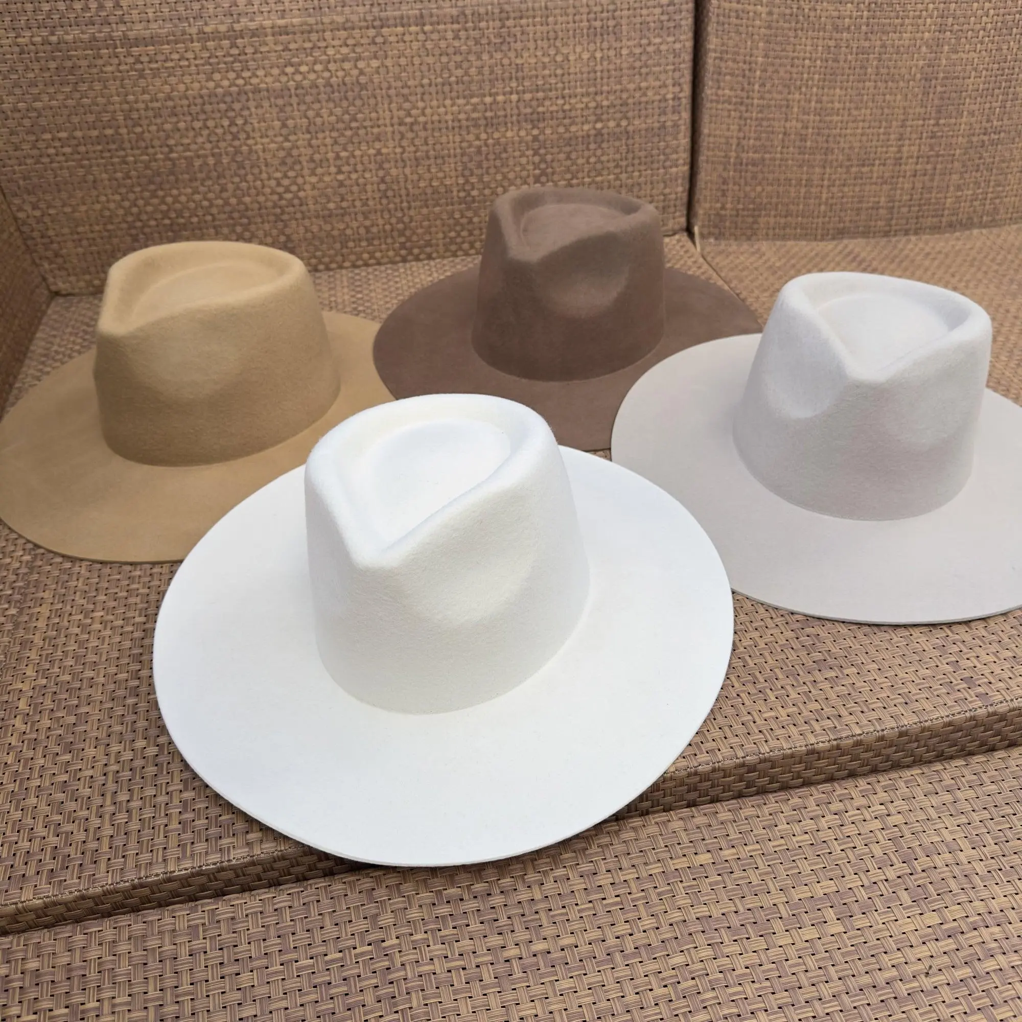 Female Sturdy Structured Australian Wool Rancher Hat - Women's Western Style, 4 in Brim, Adjustable Headband, Customizable for Everyday Fashion, Cowboy Hat