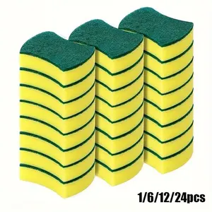 Multi-Functional Cleaning Sponge with Double-Sided Scrubbing Pad, Durable Non-Scratch Polyurethane for Kitchen Bathroom Bedroom