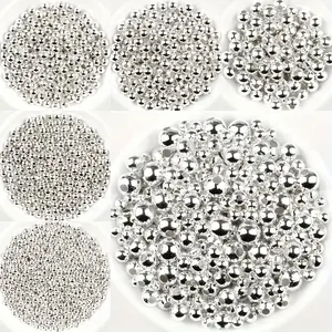 Beads for jewelry making - round beads with and without holes, DIY art tools for clothing sewing, DIY Mix Beads
