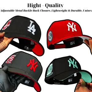 New Era MLB NY Yankees LA Dodgers Baseball Hat – Adjustable 9FORTY 9FIFTY 59FIFTY Snapback Cap for Men & Women, Premium Embroidered Team Logo, Curved Brim Baseball Cap, Streetwear Fashion, Hip Hop Urban Style, Casual Everyday Wear