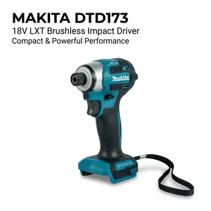 Makita DTD173 Brushless Impact Driver 18V Lithium Battery 180Nm Torque Cordless Screw Gun Impact Wrench Dual-Purpose Power Tool
