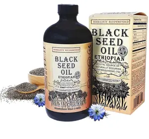 "Black Seed Oil 8oz Pure Nigella Sativa, 3X Thymoquinone, Cold-Pressed & Bottled in Elegant Glass" Body Care Aroma