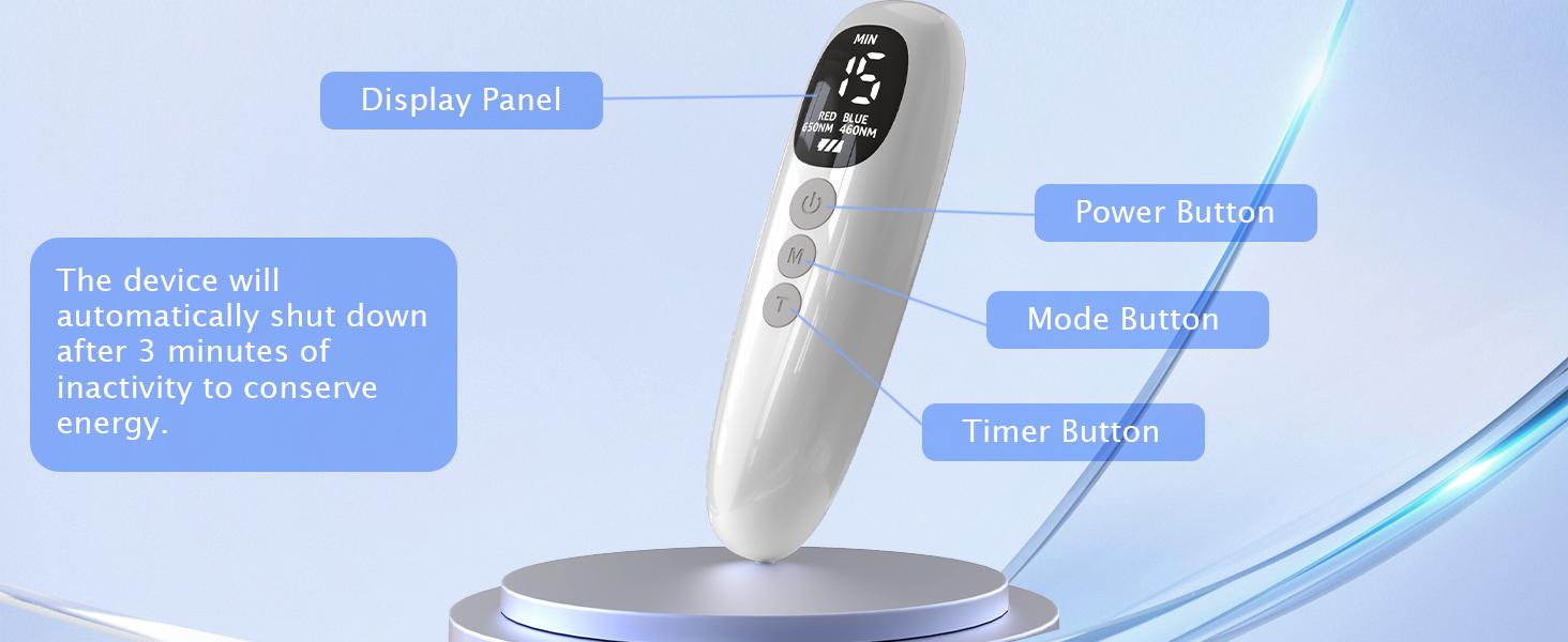 Red Light Therapy Device for Oral Care, 660nm Red & 850nm Near Infrared LED for Gum Disease Treatment, Relieves Bleeding Gums & Tooth Sensitivity, Whitens Teeth & Freshens Breath, Medical Grade with Portable Storage Case