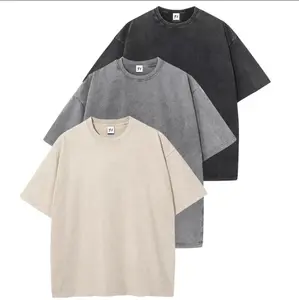 3 Pack S-5XL Washed Unisex Oversized Cotton T-Shirt Crew Neck Half Short Sleeve Basic Top Casual Loose Fit Solid Street Style Comfortable Tees Basic Women and Men wear Shortsleeve Plus Size Shirt