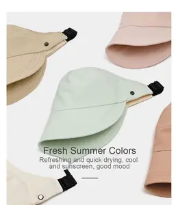 Essential Sun Protection Hat with UPF50+ Full Blackout Fabric Large Brim Neck Protection Hollow Top Breathable Non-Pressure Hair Foldable Storage for Beach Cycling Hiking
