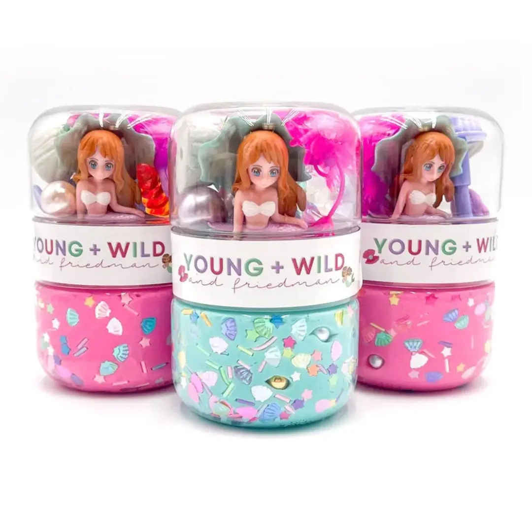 Young + Wild and Friedman - Mermaid Grab & Go Dough Jar