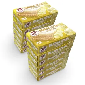 JJ's Bakery Banana Cream Glazed Snack Pies 4oz (Pack of 12)