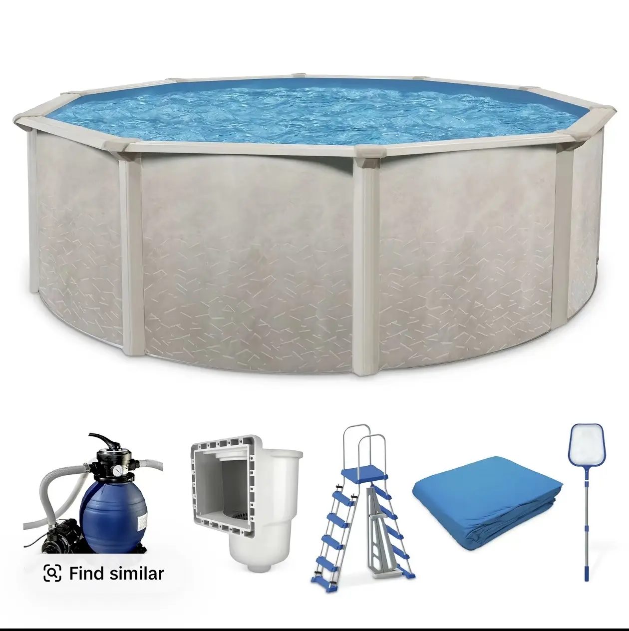 Aquarian Phoenix 18' x 52" Above Ground Swimming Pool w/Pump, Ladder & Hardware