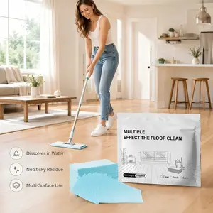100 Piece Floor Cleaning Tablets Multi-Surface Cleaner for Hardwood Laminate Tile & RV Walls Antibacterial Deodorization Maintenance
