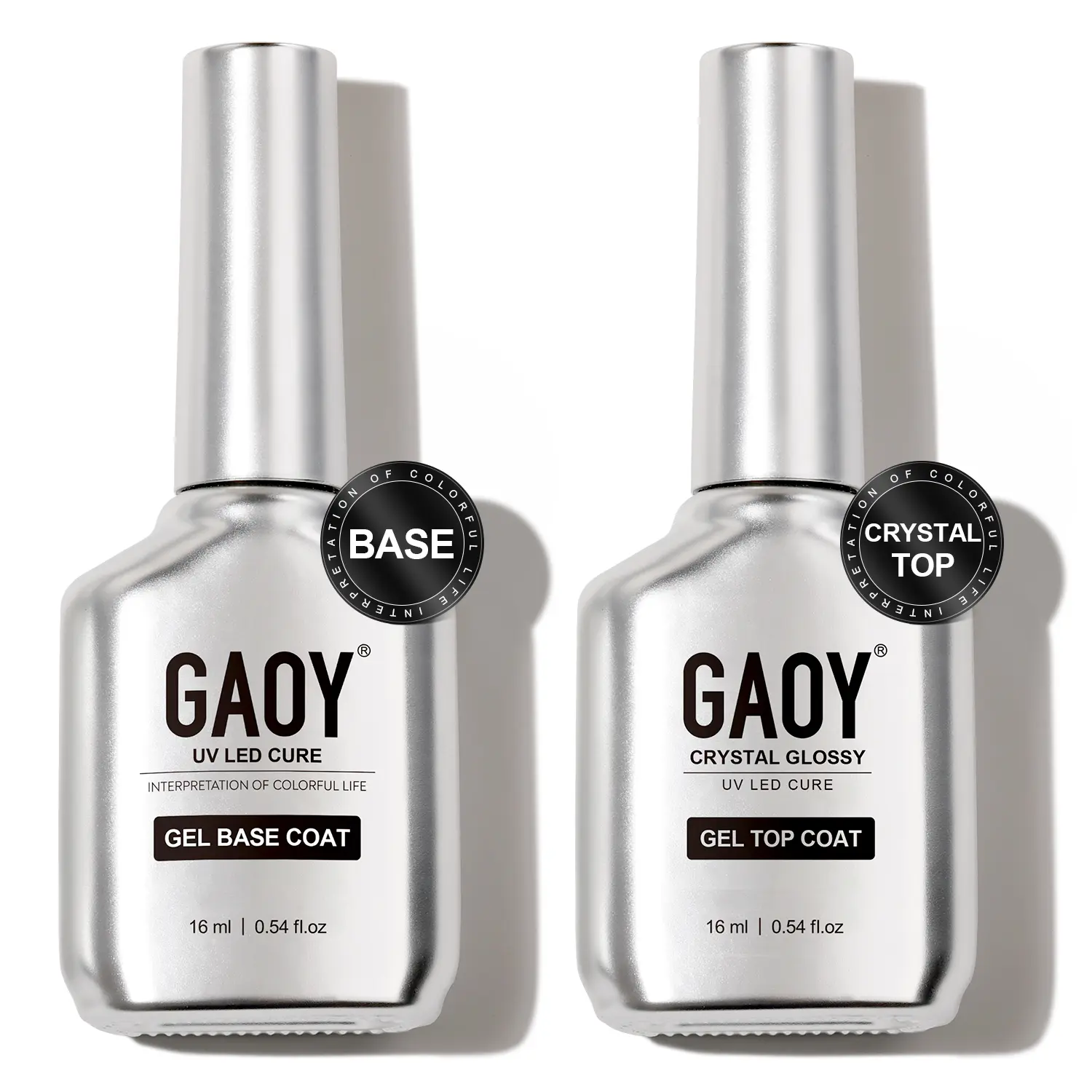 Crystal Glossy Gel Top and Base Coat Set