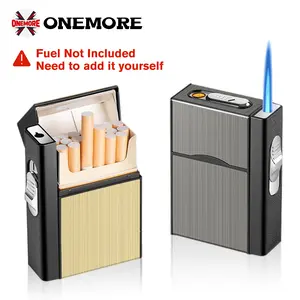 DKD Outdoor Portable Windproof Lighter Case, USB Charging, Lighter Box for Livingroom Bed room Office Outdoor Perfect father day Gift(Fuel Not Included)