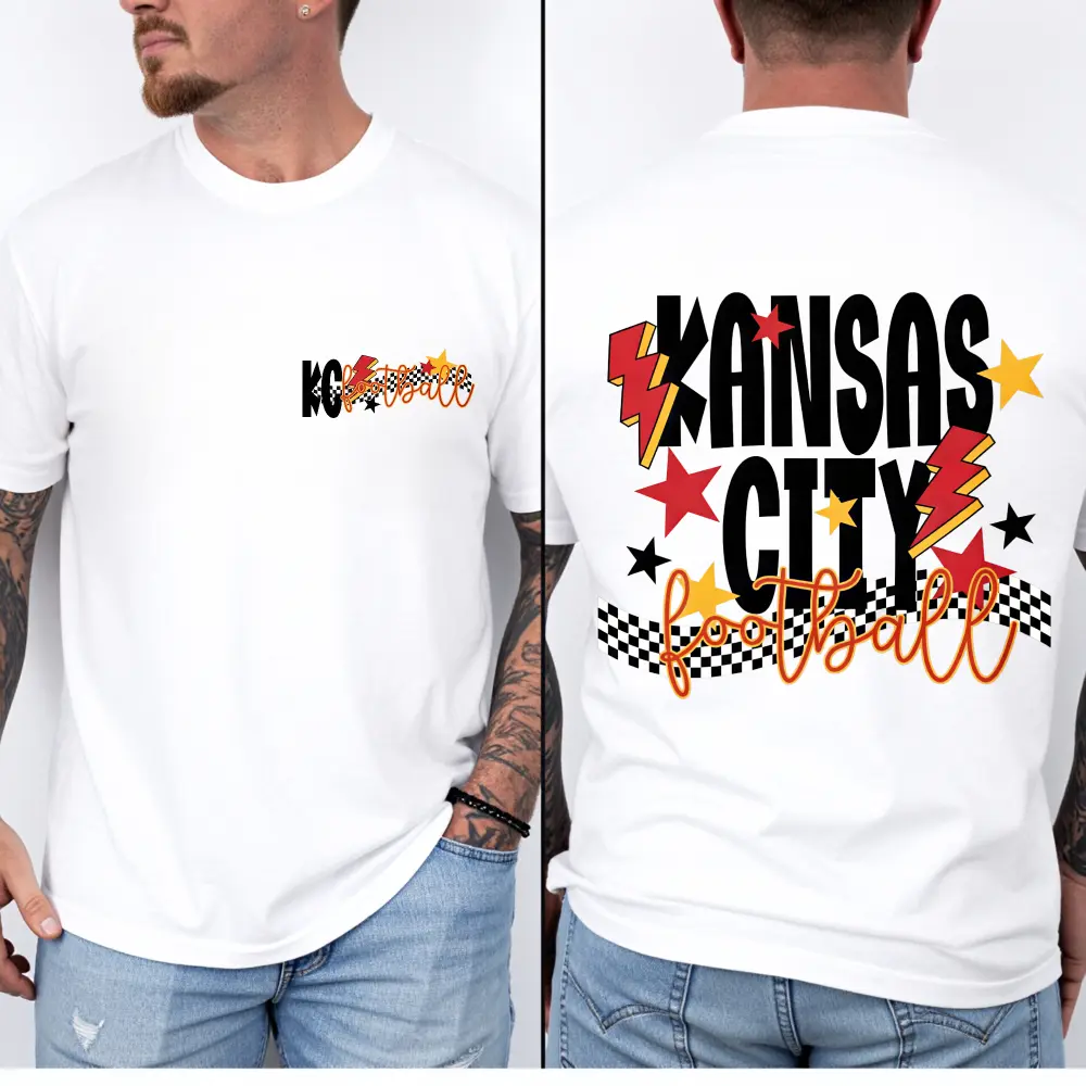 Big KC Arch T-shirt-kc football T-shirt-chief all over print-kc wolf T-shirt-red kingdom T-shirt-kansas city arch T-shirt