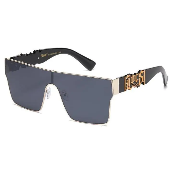 Locs Shield Men's Sunglasses 91218 - Durable Metal & Plastic Frame with Adjustable Nose Pads & UV400 Protection for All-Day Wear