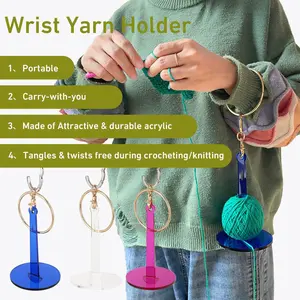 Cross-Border New Acrylic Portable Wrist Yarn Holder Yarn Knitting Holder Wool Handheld Holder