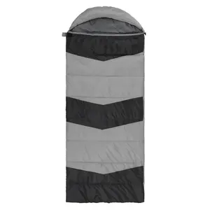 【Father's Day Gift】Rectangular Heated Sleeping Bag, Lightweight Sleeping Bag with Multi USB Powered Heating Pads, Waterproof Compact Envelope Sleeping Bag for Backpacking Hiking, Gray