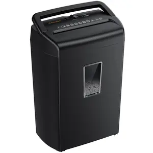 Bonsaii C209-D 10-Sheet Cross Cut Paper Shredder, 5.5 Gal Home Office Heavy Duty Shredder for Credit Card, Staple, Clip with Transparent Window