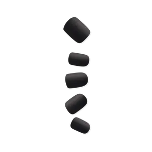 Impress Color No Glue Fake Press On Nails - On the Road | Solid, Black, Short, Squoval, Manicure
