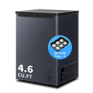 2.0/4.6/7.0 CU.FT Chest Freezer - Compact Deep Freezer with 7 Temperature Settings, Low Noise Operation, And Removable Basket, Ideal for Dorms, Apartments, And Home Kitchens.