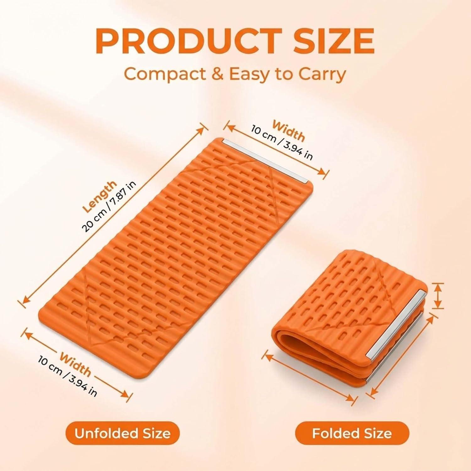 Portable Foldable Silicone Aluminum Phone Holder, 2026 New Flexible Silicone Phone Stand, Adjustable Airplane Phone Holder for Tablet Laptop Desk Travel Non-Slip Bed Office Treadmill