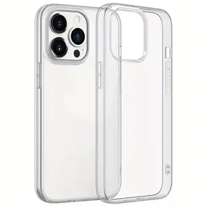 Clear Phone Case, Anti-drop Cellphone Protective Case, Total Protective Shockproof Mobile Phone Cover for iPhone 11 12 13 14 15 16 17 Pro Max, TPU Covered Camera Control, Anti-Yellowing Phone Cases for iPhone 17 Pro Max