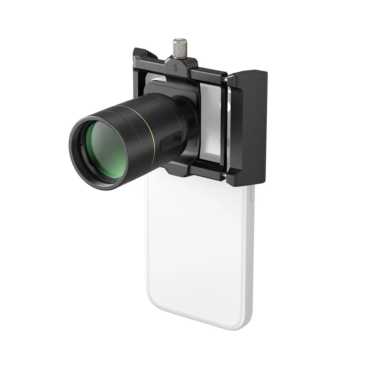 SmallRig Camera Lens Kit - 2x Magnification Telephoto, Dual Macro Lenses, T-Mount, Black, Smartphone Clip Camera Accessories
