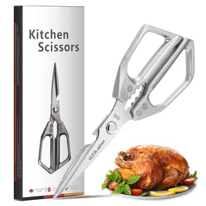 Kitchen Scissors All Purpose Heavy Duty for Food, All Purpose Meat Scissors, Premium Ultra Sharp Japanese Stainless Steel Kitchen Shears Father's Day Gift