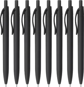 8 Pack Ballpoint Pens Retractable No Bleed Black Click Pens, Medium Point, Smooth Ink, 1.0 MM Black Ink