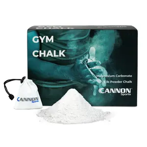 Cannon Sports Gym Chalk Powder – 3 Pounds of Magnesium Carbonate Loose Chalk with Resealable Bag & Chalk Bag Sock– Pro Non-Slip, Sweatproof Grip for Weightlifting, Gymnastics, Rock Climbing and More