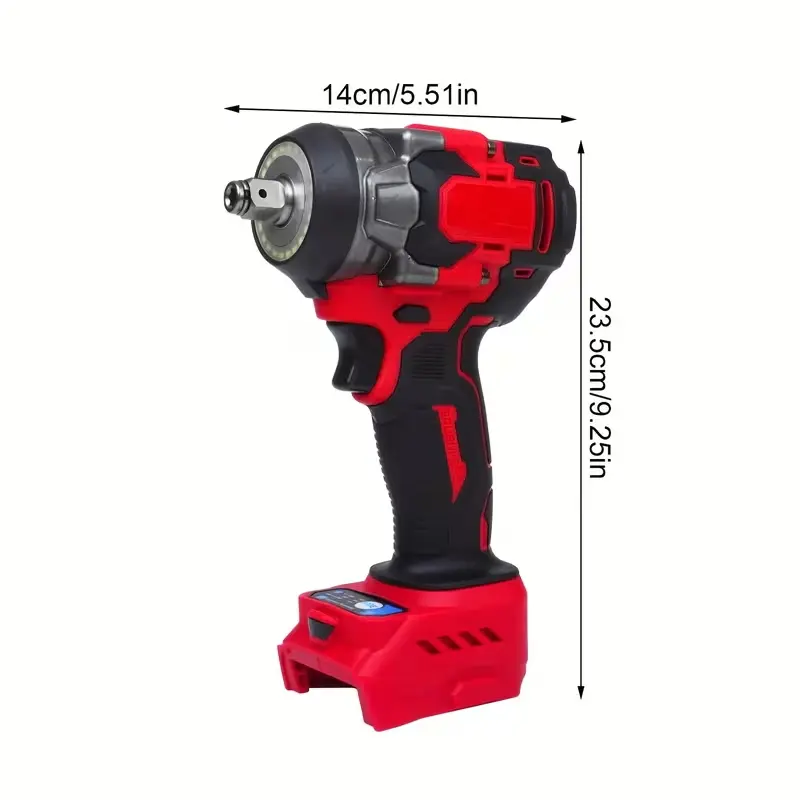Brushless electric impact wrench, compatible with 18V batteries; cordless 600 N (450 ft·lb) impact wrench; 3-in-1 High torque, suitable for home projects，car lug nut; compact and portable; available separately or as a set； Power Tools