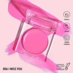 Moira Cosmetics Loveheat Cream Blush 006 I Miss You Vegan Lightweight Dewy Formula with Vitamin E Rosehip & Creamy Formula Cruelty-Free Makeup
