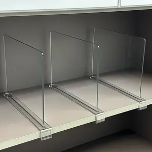 Acrylic Dorm Room Closet Divider, Small Space Clothing Organizer, Bag Storage Partition, Non-Intrusive Shelf, Under Desk Organizer, Ideal for College Students