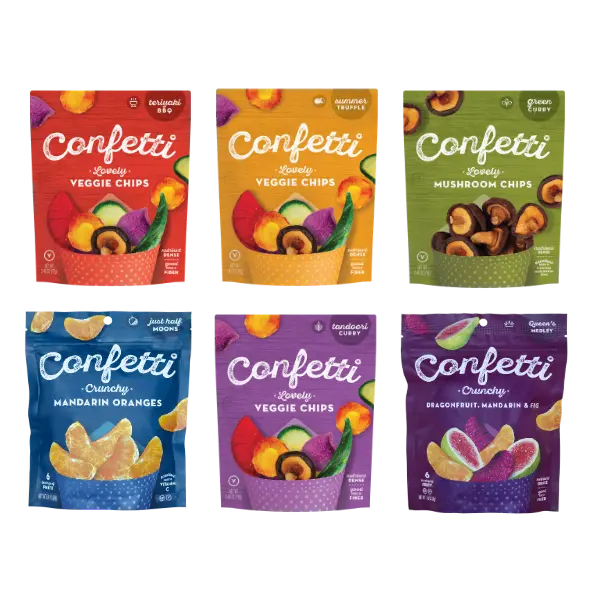 Colorful Confetti Fruit & Veggie Chips - Variety Pack