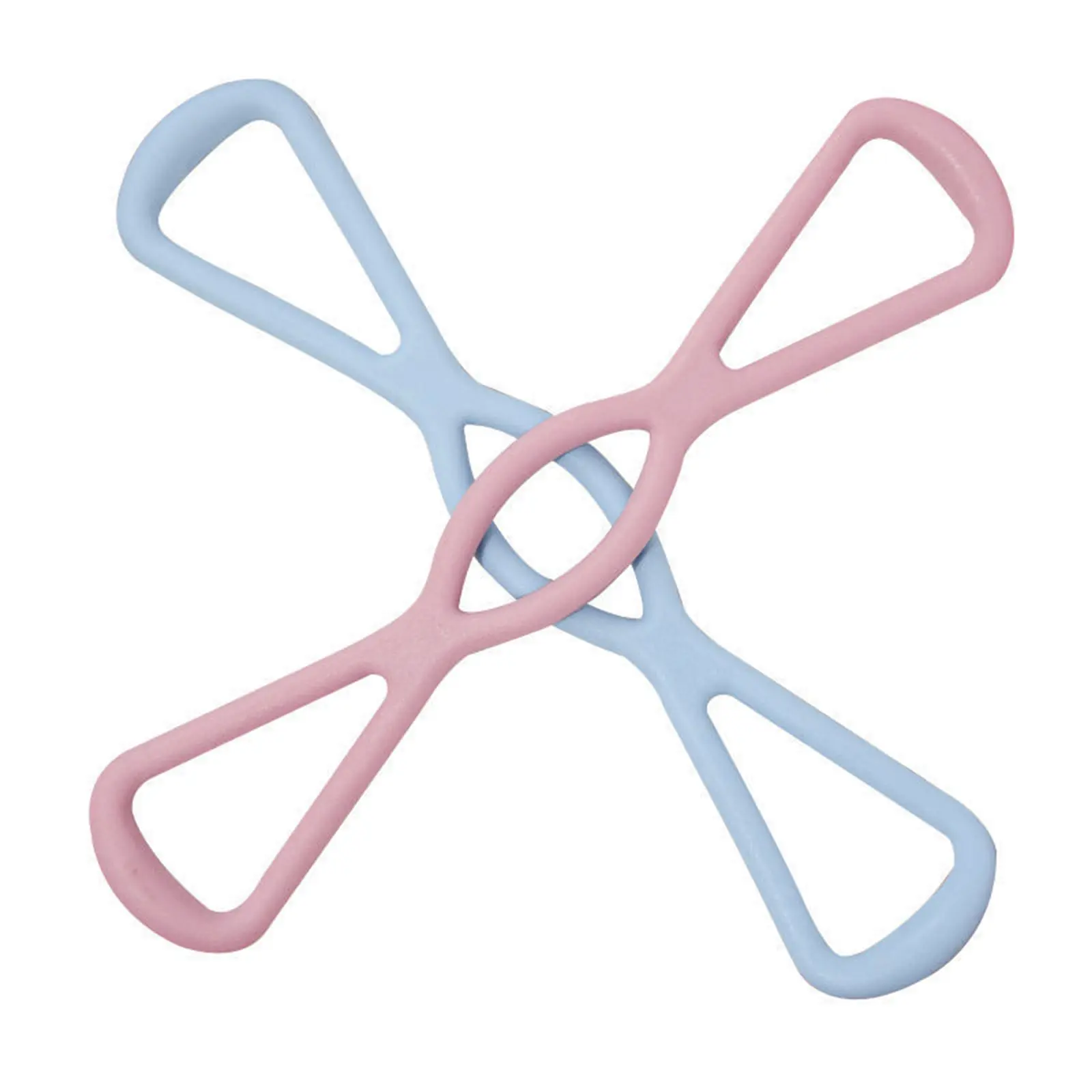 Figure 8 Resistance Band, 25-LBS Tension, Durable Premium TPR Stretching Tool with Non-Slip Grip, 0.22 lbs Ultra-Lightweight Portable for Resistance Band Workout, Glute Growth, Upper Body & Arm Workout for Women, No Equipment Home/Travel Fitness