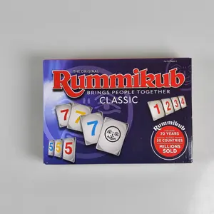 Rummy Classic Board Game, Number Combination Strategy Game, Family Gathering Leisure Entertainment, Israeli Mahjong Style, 2-4 Players