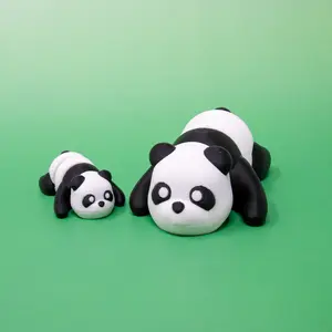 Panda Pocket Pal Flexi Panda Mini Articulating Fidget Figurine - Lightweight, Durable, Soft Design for Relaxing Sensory Play, Available in Two Sizes