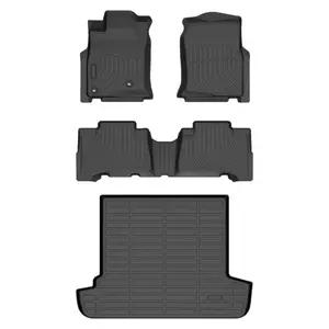 DEPITUU For Toyota 4Runner 2003-2009 Floor Mats & Cargo Liner Set,All Weather Protection TPE Heavy Duty Non-Slip Automotive Floor Liners Fits Full Set Accessories,Black,car stuff,car essentials,car mats accessories,car floor mat,Easy to Clean,Non-Slip TPE