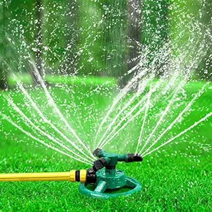 360 Degree Rotation Lawn Sprinkler, Automatic Garden Water Sprinkler, Lawn Irrigation System, Large Area Coverage Rotation Sprinkler, Outdoor Spray, Watering, Motion, Impact Sprinkler, Dolphin Sprinkler, Automatic Watering Devices,Expandable Garden Hose