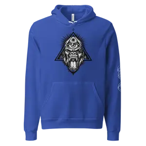 Unisex All Seeing Eye BIG LOVE "A Life Ain't A Life Til You Live It" Harambe Hoodie