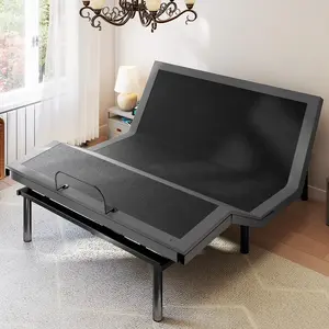 Electric Bed Ergonomic Adjustable Bed Frame with Wireless Remote, Head and Foot Incline, Zero Gravity Bed