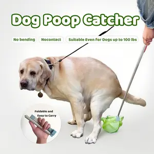 [Hipipet] No more chaos when picking up after your dog! This dog poop collector is a total game-changer—easily handles poop collection, comes with dedicated poop bags, clean and convenient, a must-have for dog owners