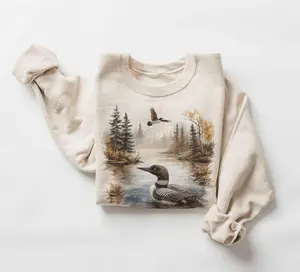 Retro 90's Common Loon Vintage Birdwatching Unisex Sweatshirt