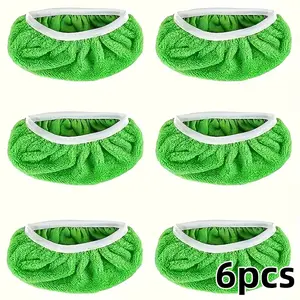 6pcs reusable floor mop cloths|Washable, durable polyester microfiber, high water absorption, suitable for both dry and wet cleaning, compatible with standard mops, suitable for hardwood, ceramic tiles, and oilcloth floors, for cleaning textured surfaces