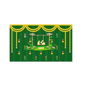 5x8 Feet Fabric Reusable Backdrop Banner for Baby shower (1128)