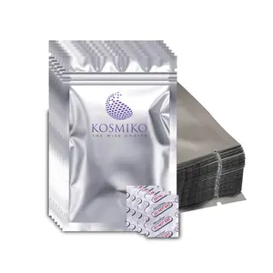 50 Pack Mylar Bags for Food Storage with Oxygen Absorbers (50x500cc) – 1 Gallon (10"x14")