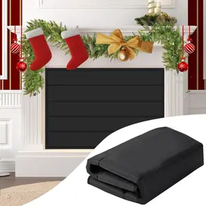 Magnetic Fireplace Blocker Blanket Cover Stops Heat Loss Save Energy Indoor Draft Stopper for Iron Fireplace Frame (39"x32")