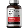 Horbäach Nitric Oxide Supplement 3000mg -120 Capsules - Pre Workout with L Arginine and L Citrulline for Men and Women - Non-GMO, Gluten Free Formula